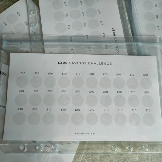 Money wallet insert for A5 organiser, cash and receipt holder, ADHD and autism, UK Roarganise