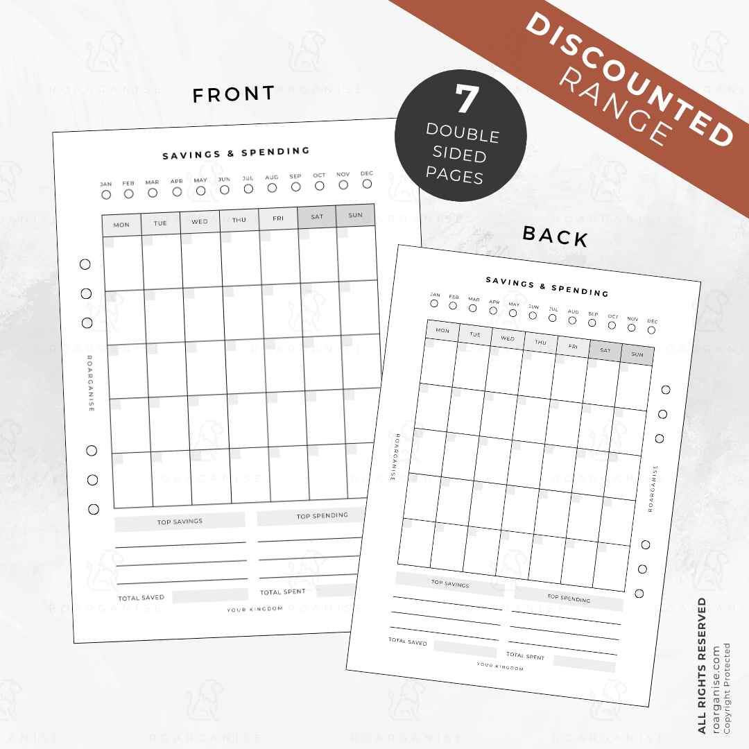 Savings & Spending DISCOUNTED