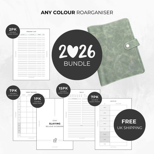 2026 planner for autism and adhd green