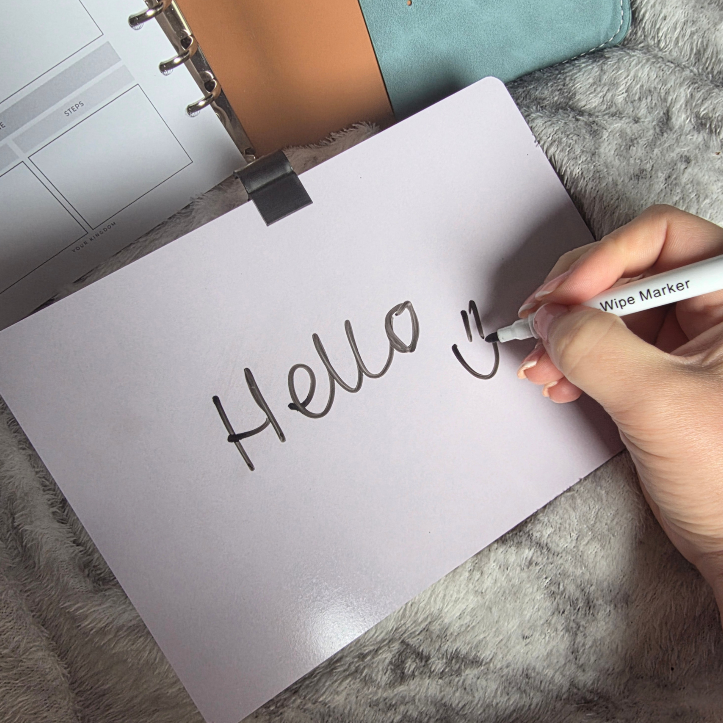 A5 Double-Sided Whiteboard Panel & Pen
