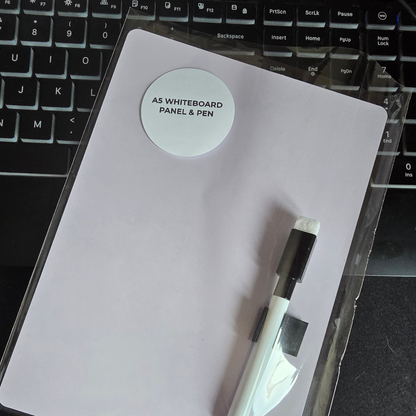A5 Double-Sided Whiteboard Panel & Pen