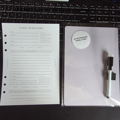 A5 Double-Sided Whiteboard Panel & Pen