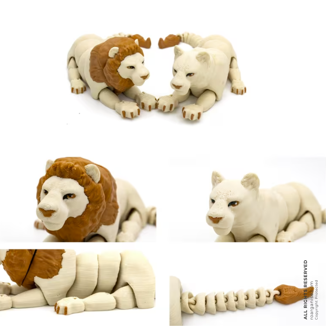 3D Fidget Lion & Lioness Sensory Toys