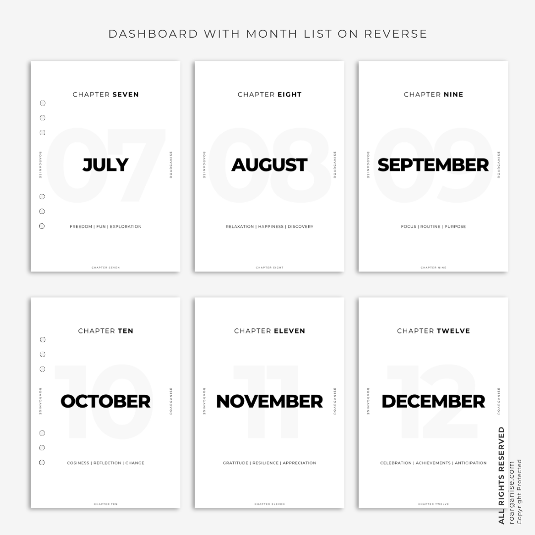 monthly dashboard in use, handwritten planner, appointment tracking, daily planning list, A5 ring planner, ADHD planning tools, autism organisation, minimalist stationery, Roarganise, monthly organisation