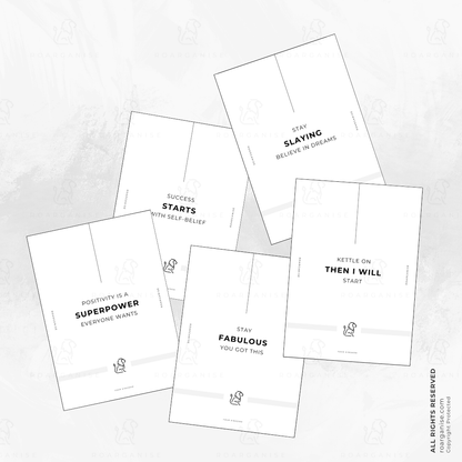 Motivational organiser tabs for ADHD and autism, section dividers, UK Roarganise, Dividers A5, Mood boost tabs