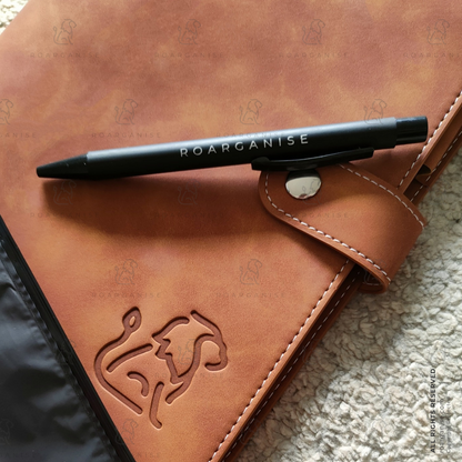 Ballpoint pen for ultra-luxe organiser, smooth writing, ADHD and autism-friendly, UK Roarganise