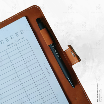 Ballpoint pen for ultra-luxe organiser, smooth writing, ADHD and autism-friendly, UK Roarganise