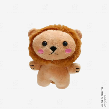 Roarganise sensory plush lion keyring, a soft portable lion companion to take everywhere, attach to bags, keys or backpacks.