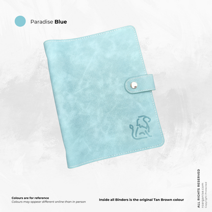 Paradise Blue Ultra-luxe planner for ADHD and autism, vegan, sensory-friendly, UK Roarganise