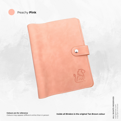Peachy Pink Ultra-luxe planner for ADHD and autism, vegan, sensory-friendly, UK Roarganise