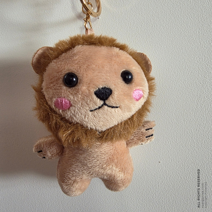 Plush Lion Keyring