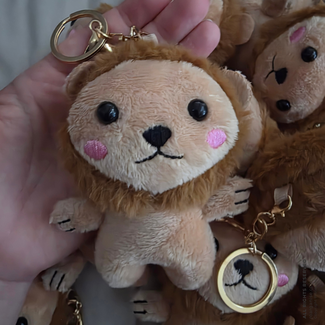 Plush Lion Keyring
