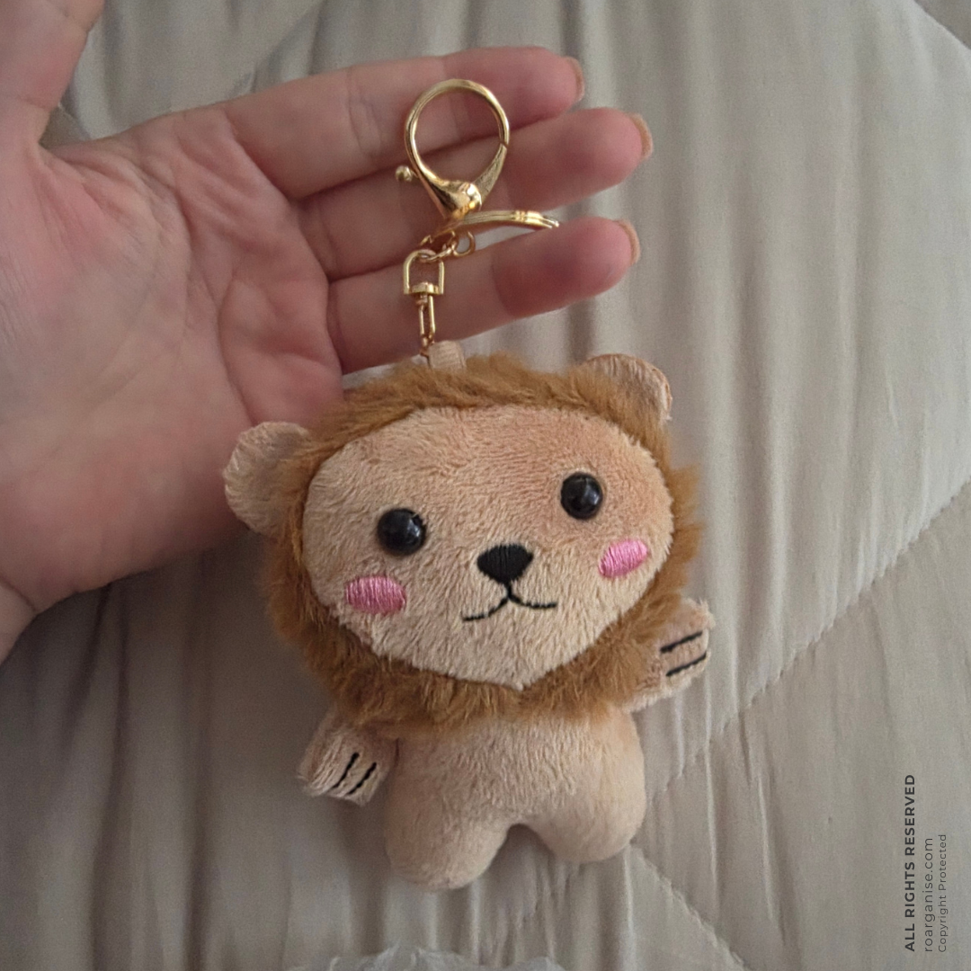 Plush Lion Keyring