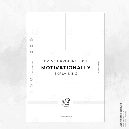 Motivational organiser tabs for ADHD and autism, section dividers, UK Roarganise, Dividers A5, Mood boost tabs