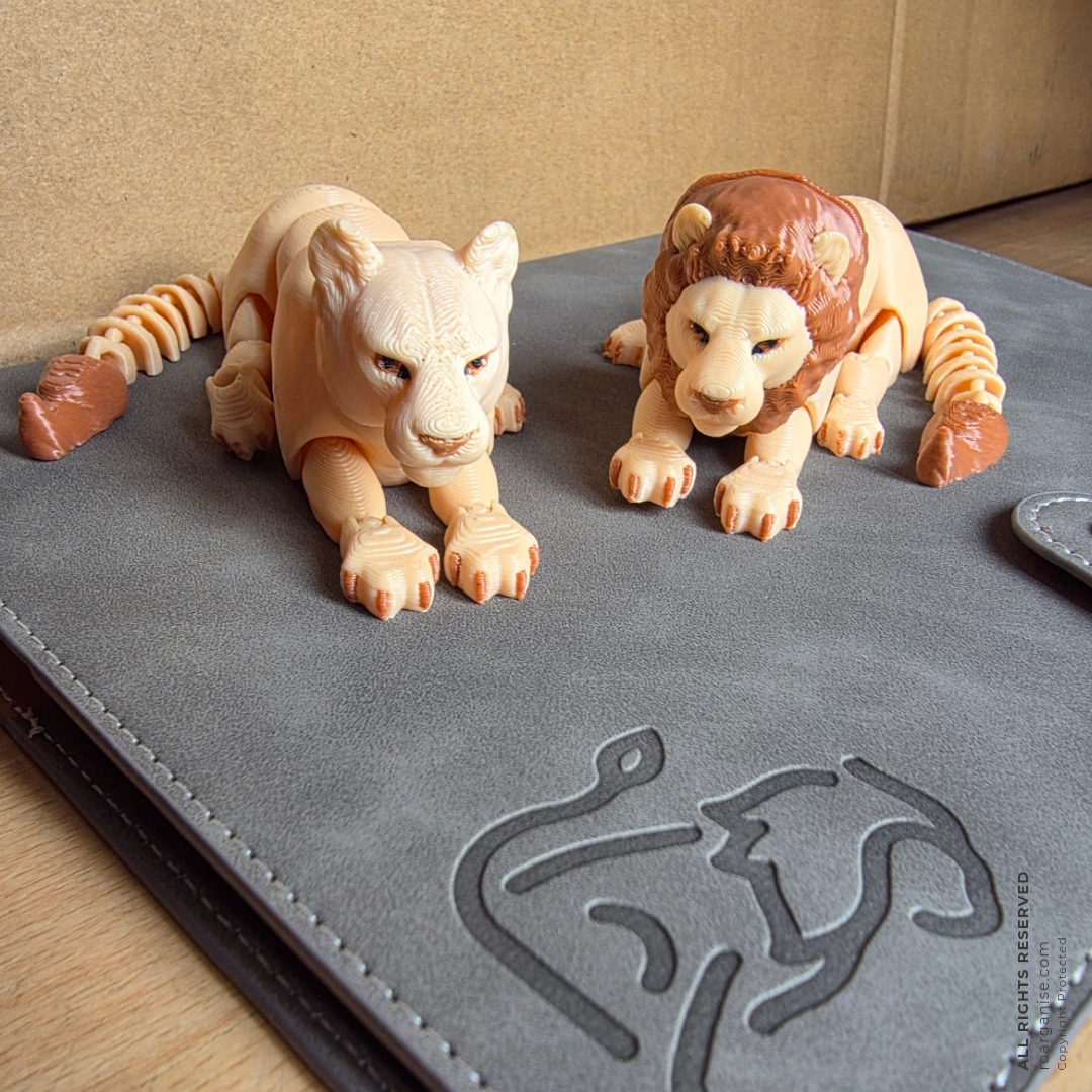 3D Fidget Lion & Lioness Sensory Toys