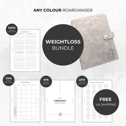 weightloss planner for autism and adhd grey