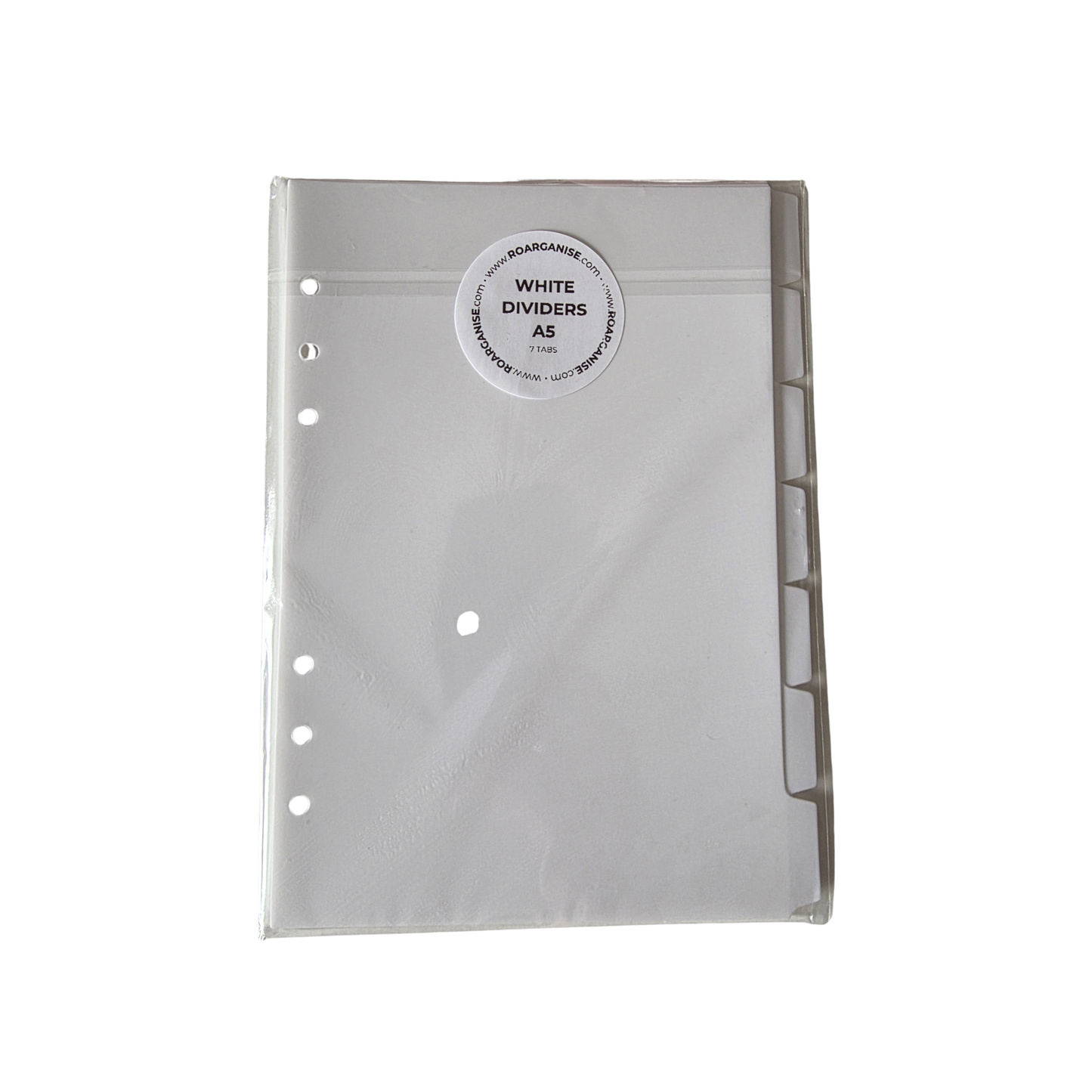 white plastic A5 7 tabs for roarganiser