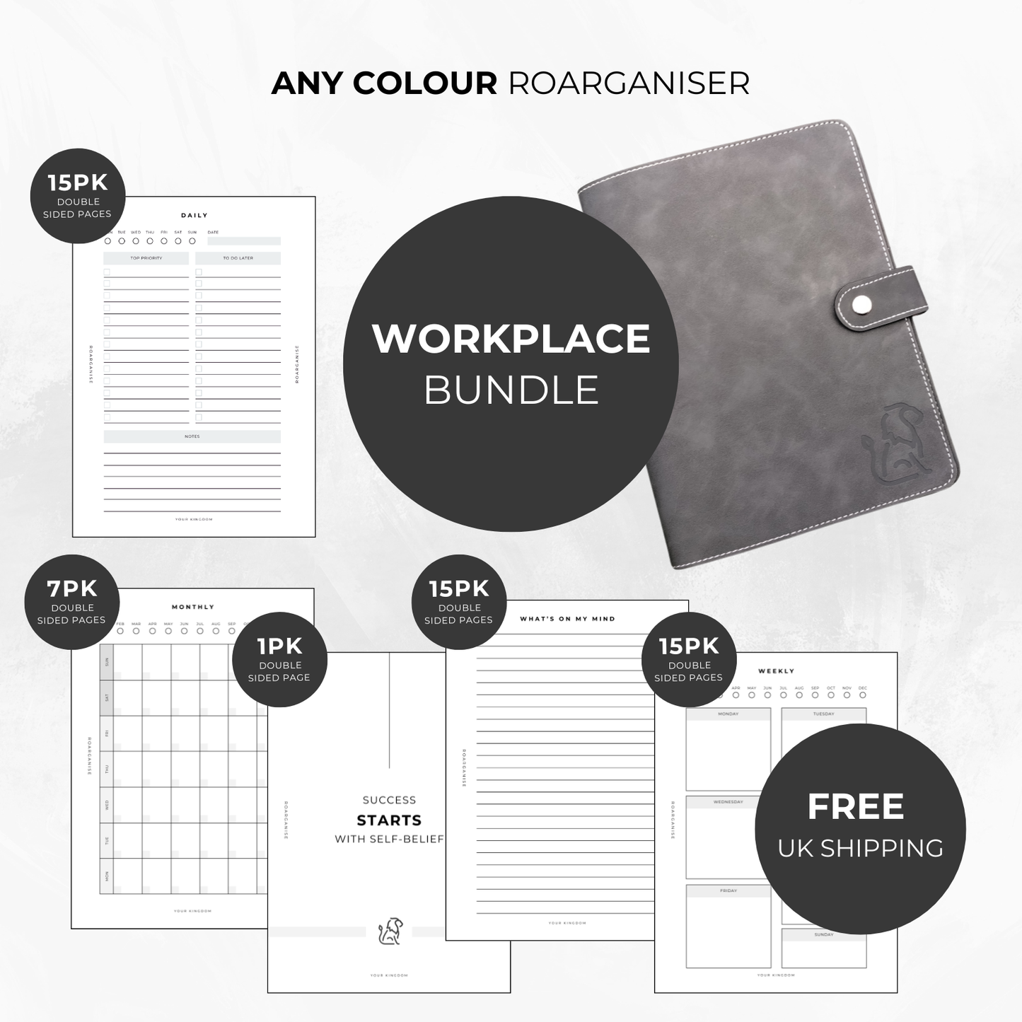 workplace bundle for adhd and autism charcoal black