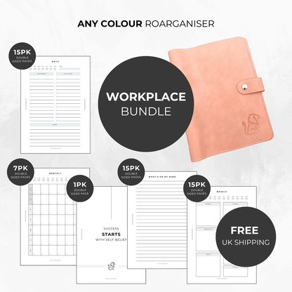 workplace bundle for adhd and autism peachy pink